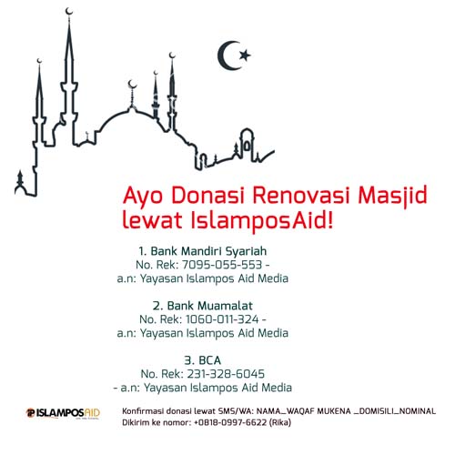 Ayo Donasi Renovasi Masjid lewat IslamposAid! 2