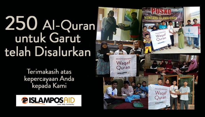 250 Al-Quran untuk Garut Telah Disalurkan 4 masjid