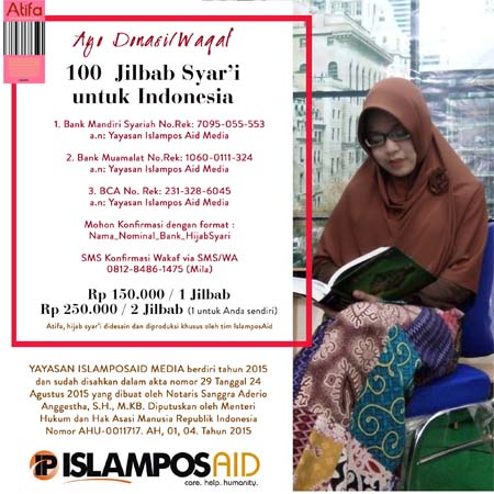 Yuk Donasi Program Waqaf 100 Hijab Syar’i untuk Indonesia 2