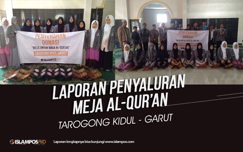 Islampos Aid Salurkan 22 Meja Al-Quran untuk Santri Rumah  