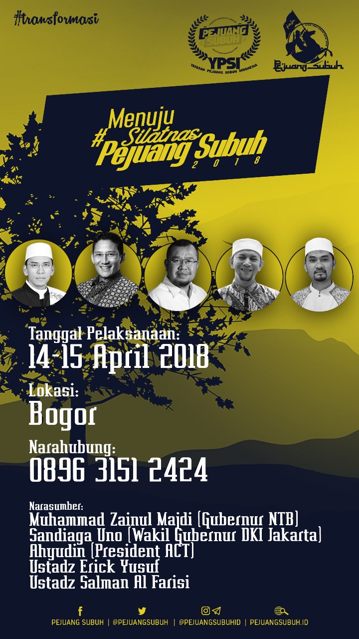 Pejuang Subuh Akan Gelar Silatnas IV di Bogor 2 Pejuang Subuh Akan Gelar Silatnas IV di Bogor 1