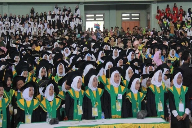 Ribuan Santri Taman Pendidikan Al-Quran (TPQ) se-Kabupaten Blora, Jawa Tengah, di GOR Mustika, Minggu (21/10/2018). Foto/Taufik Budi