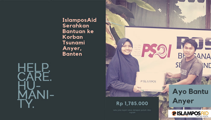 IslamposAid Serahkan Bantuan ke Korban Tsunami Anyer, Banten 1