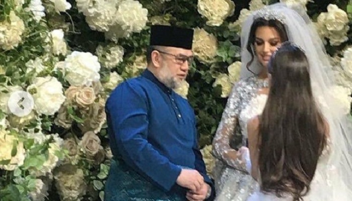 Raja Malaysia Sultan Muhamad V Faris dilaporkan menikahi Oksana Voevodina. Foto: Twitter/@Eika_nadia