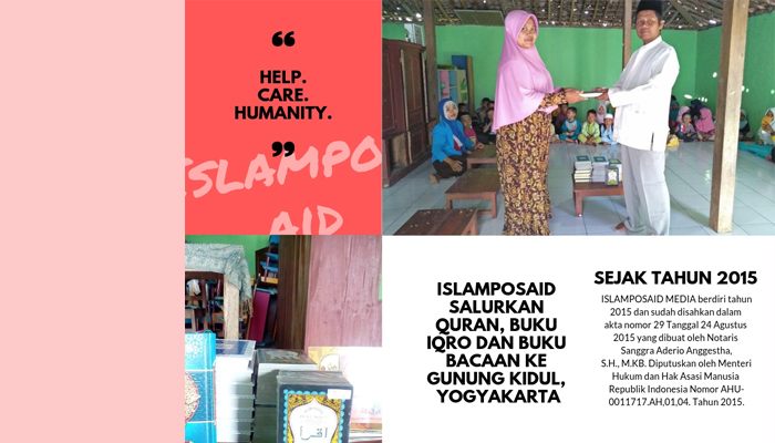IslamposAid Salurkan Quran, Buku Iqro dan Buku Bacaan ke Gunung Kidul, Yogyakarta 1