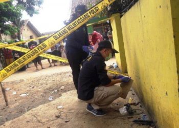 Ledakan granat di Bogor. Foto: Tribun Bogor