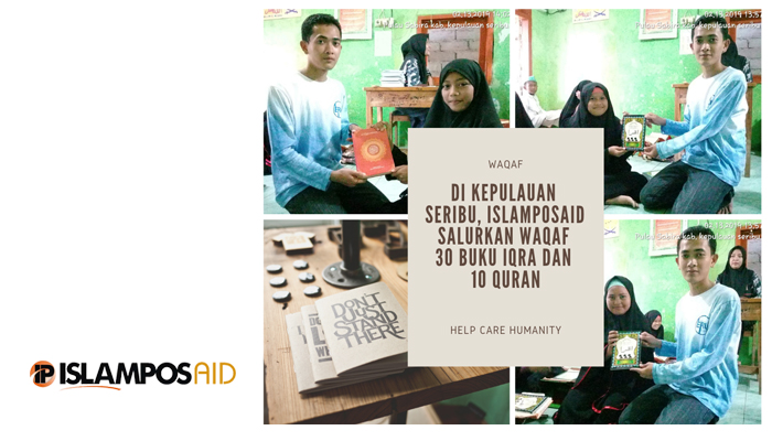 Di Kepulauan Seribu, IslamposAid Salurkan Waqaf 30 Buku Iqra dan 10 Quran