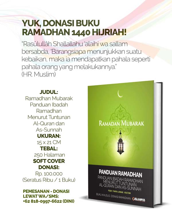 Yuk, Donasi Buku Panduan Ramadhan 1440 Hijriah! 2 buku panduan ramadhan