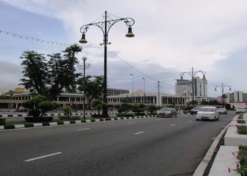 Jalanan lengang di Brunei. Foto: Boombastis