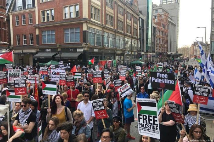 Ribuan orang di London Gelar Aksi Solidaritas Mendukung Rakyat Palestina