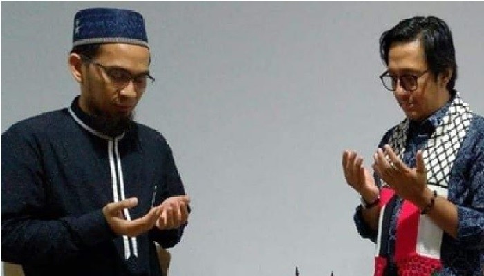 Ustaz Adi Hidayat bersama Andre Taulany. Foto: Instagram Ustaz Adi Hidayat