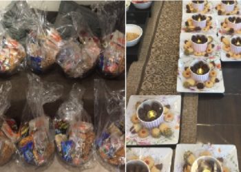Kue-kue yang dibagikan Samira Ansari ke tetangganya di Bulan Ramadhan