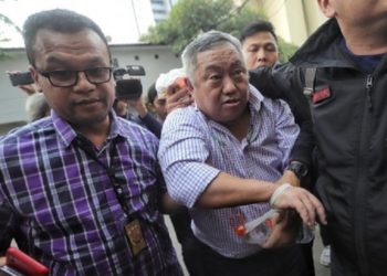 Lieus Sungkharisma ditangkap Polisi. atas tuduhan kasus makar. Foto: Suara