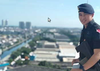 Viral polisi yang dikira dari Cina. Foto: Instagram