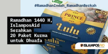 20 Paket Kurma untuk Dhuafa Disalurkan IslamposAid selama Ramadhan 1440 H 3