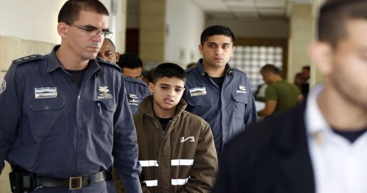 Anak-anak Palestina di penjara Israel. Foto: Palinfo