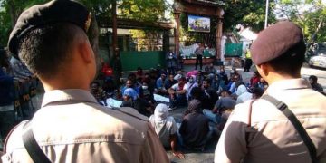 Demo Mahasiswa Papua. Foto: Detik