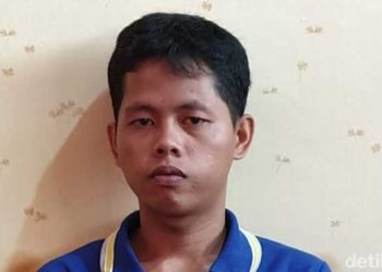 Y alias H, tersangka pembunuhan bocah 7 tahun di Bogor. Foto: Detik
