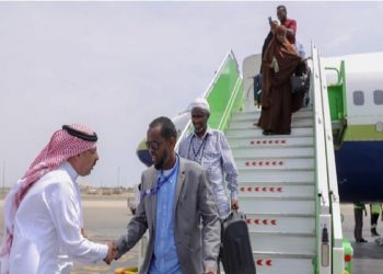 jamaah haji AS tiba di Jeddah. Foto: Twitter King AbdulAzis International Airport