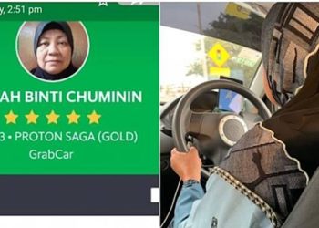 Misnah binti Chuminin kerja jadi sopir di usianya yang sudah tua. Foto: WoB