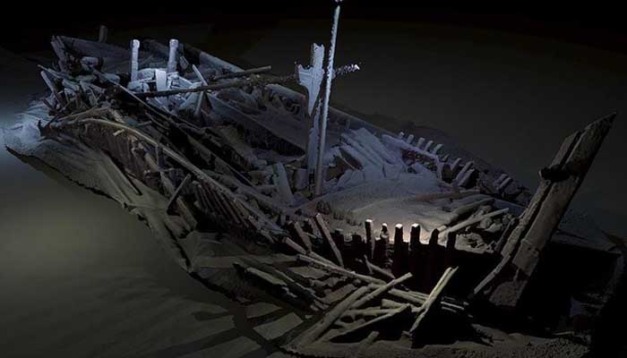 Kapal karam kuno di Laut Hitam. Foto: Dr Rodrigo Pacheco-Ruiz/Black Sea MAP