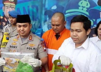 Polres Malang Kota Ungkap Pembunuhan Anak Tiri. Foto: Detik