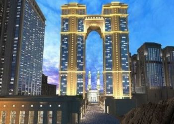 Masjid tertinggi di dunia di Arab Saudi. Foto: Arab News