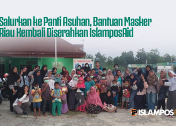 Salurkan ke Panti Asuhan, Bantuan Masker Riau Kembali Diserahkan IslamposAid 1