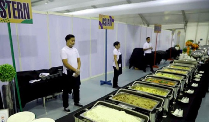 Panitia Sea Games 2019 mengaku kesulitan menyiapkan makanan halal. Foto: Sindo
