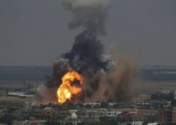 Pesawat Israel gempur markas perlawanan di Gaza. Foto: PIC