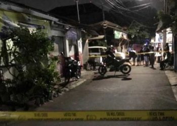Lokasi penyiraman air keras. Foto: Detik