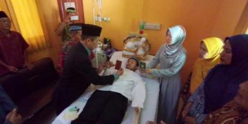 Pernikahan di rumah sakit, Kulon Progo. Foto: Sayoto Ashwan/detikcom