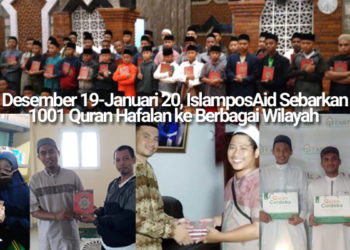 Selama Desember 19-Januari 20, IslamposAid Sebarkan 1001 Al-Quran Hafalan ke Berbagai Wilayah 8
