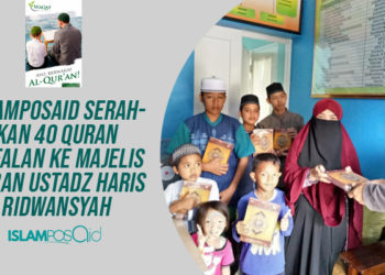 IslamposAid Serahkan 40 Quran Hafalan ke Majelis Quran Ustadz Haris Ridwansyah 3