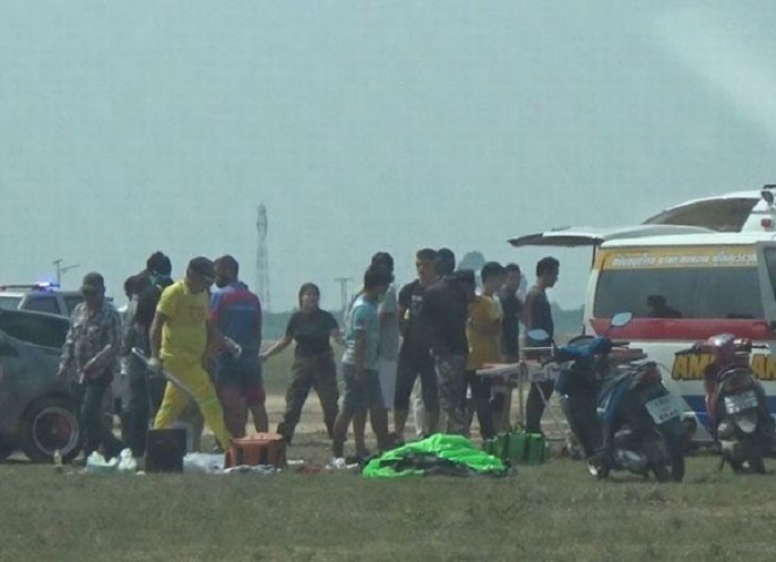 Penerjung payung Denmark tewas di Thailand. Foto: ViralPress