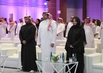 Seremonial pembukaan Liga Sepak Bola Wanita di Saudi. Foto: Arab News