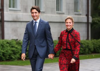 PM Kanada, Justin Trudeau dan istri. Foto: KTLA
