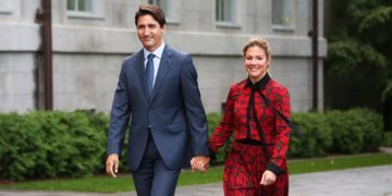 PM Kanada, Justin Trudeau dan istri. Foto: KTLA