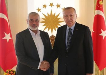 Ismail Haniyah bertemu Erdogan. Foto: PIC