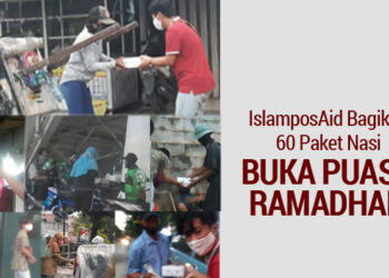 IslamposAid Bagikan 60 Paket Nasi Buka Puasa Ramadhan 2
