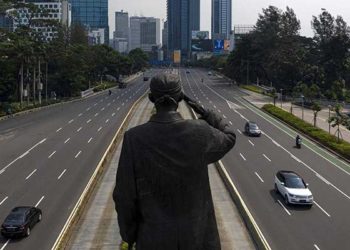 Suasana Jakarta pasca diterapkan aturan PSBB. Foto: iNews