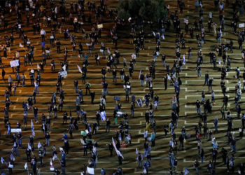 Ribuan warga Israel gelar aksi demo anti-Netanyahu. Foto: RT