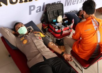 Polda Jawa Barat gelar aksi donor darah. Foto: Saifal/Islampos