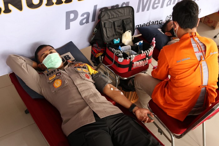 Polda Jawa Barat gelar aksi donor darah. Foto: Saifal/Islampos