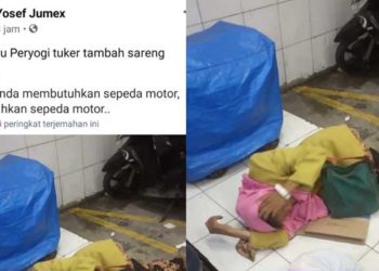 Postingan 'nenek ditukar motor' yang menuai kecaman (Foto: Tangkapan layar facebook)