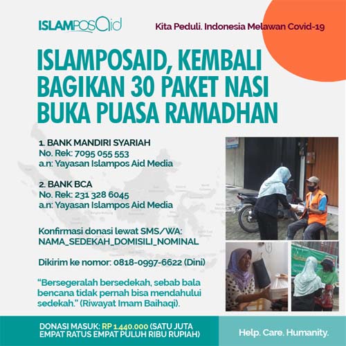 Total 90 Paket, IslamposAid Kembali Berikan Nasi Buka Puasa Ramadhan di Kebun Jeruk 2 donasi buka puasa