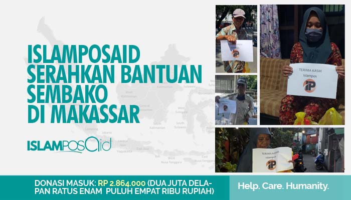 IslamposAid Serahkan Bantuan Sembako di Makassar 1