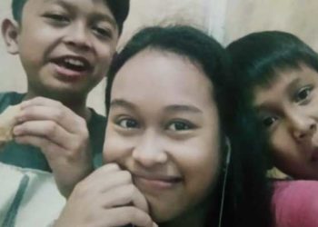 Ketiga anak Rachmat yang hilang di Palembang. Foto: Detik