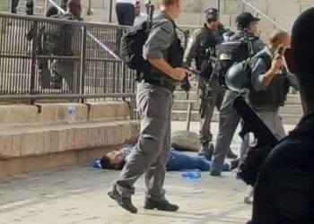 Pria berkebutuhan khusus Palestina ditembak polisi Israel. Foto: PIC