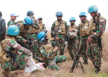 Anggota pasukan perdamaian RI tergabung dalam misi MONUSCO di Kongo. Foto: dinamika jabar